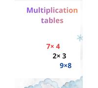 Multiplication tables for kids: Fun and easy way to learn multiplication