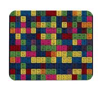 Multiplication Tables Math (2) Tappetini Mouse Lavabile Tappetino per Mouse Antipolvere Mousepad per Pc Laptop Gioco 25X30Cm