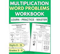 Multiplication Word Problems Grade 3 - 5 math Word Problem Workbook Multiplication Problems Solving