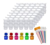 Multiplo Colore Piccole Bottiglie di Vernice Bulk Pacchetto Sostanza Set Dodicento Lavaggio Poliacrilato E Tela Pittura Trasportabile Arte Vernice Bottiglie Per Artigianato FAI DA TE