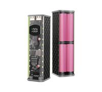 Multiplo Dispositivo di Ricarica 45WPD Trasparente Cassa Della Batteria 8x18650 Supporto Integrato In LED Per Uso Esterno Trasparente Abs Powerbanks Caso Con Led