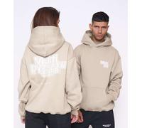 Multiply Apparel - Billboard - Felpa oversize con cappuccio colore seneca rock-Neutro S