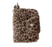 Multipocket Print Card Holder Leggero Carte Organizzatori Carte Sacchetti di Stoccaggio Snaps Fastener Peluche Organizzatori Pasto Holder
