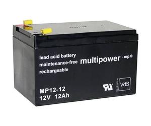 multipower 114993 MP12-12 MP12-12 Batteria al piombo 12 V 12 Ah Piombo-AGM (L x