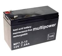 multipower 117446 MP7,2-12 Batteria al piombo 12 V 7.2 Ah Piombo-AGM (L x A x