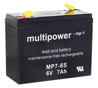 multipower 300402 MP7-6S Batteria al piombo 6 V 7 Ah Piombo-AGM (L x A x P) 11