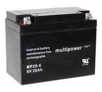 multipower A9621 MP20-6 Batteria al piombo 6 V 20 Ah Piombo-AGM (L x A x P) 15