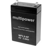 multipower A96241 MP2,8-6P Batteria al piombo 6 V 2.8 Ah Piombo-AGM (L x A x P