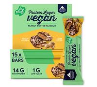 Multipower Barretta Proteica Vegana - Protein Layer con 24% di proteine e 1 g di Zuccheri - Perfetta come snack o dopo l´allenamento - Confezione 15 x 55 g - Gusto burro d´arachidi