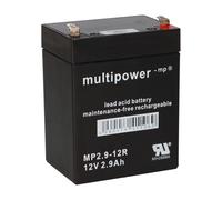 Multipower Batteria Al Piombo 12V 2,9Ah MP2,9-12R Faston 4,8