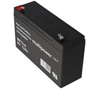 Multipower - Batteria al piombo acido MP12-6 con connettore Faston da 6,3 mm, 6 V, 12 Ah