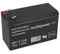 Multipower Batteria Al Piombo Gel Per RBC2 UPS MP7.2-12 PB RBC 2