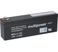 Multipower Batteria Al Piombo Mp2, 4-12c 12V 2,4Ah Zyklenfest AGM