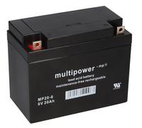 Multipower Batteria Al Piombo MP20-6 Pb 6V 20Ah M5 AGM 6 Volt 20 Ah