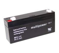 Multipower batteria al piombo MP3.3-6 6,0 Volt 3.300 mAh 4,8mm pin
