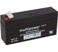 Multipower Batteria Al Piombo MP3-8 Pb 8V 3Ah Piombo Gel Bleigelakku AGM