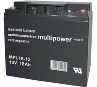 Multipower Batteria Al Piombo MPL18-12 12V 18Ah Pb AGM 17Ah 19Ah 20Ah M5 Filetto