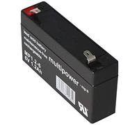 Multipower Batteria MP1.2-6 PB al piombo, 6 Volt 1200 mAh, connettore 4,8