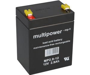 Multipower Batteria Piombata MP2.9-12 12 V 2,9 Ah NP2.9-12 WP2.9T-12