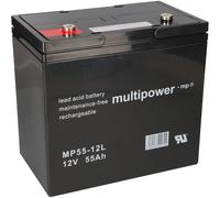 Multipower Batteria Piombo MPL55-12 12V 55Ah Pb UPS Batteria Piombo WPL55-12