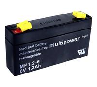 multipower MP1,2-6 PB-6-1,2-4,8 Batteria al piombo 6 V 1.2 Ah Piombo-AGM (L x