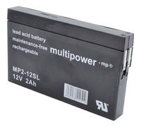 MULTIPOWER MP2-12SL BATTERIA AL PIOMBO 12 V 2 AH PIOMBO-AGM L X A P MODELLISMO