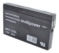 multipower MP2-12SL Batteria al piombo 12 V 2 Ah Piombo-AGM (L x A x P) 148 x
