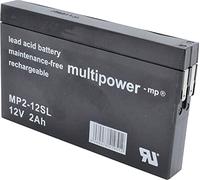Multipower MP2-12SL MP2-12SL - Batteria al piombo 12 V 2 Ah al piombo (AGM) (L x A x P) 148 x 90 x 20 mm