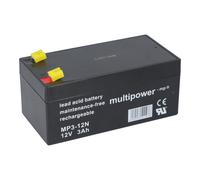 Multipower MP3-12N AGM BATTERIA AL PIOMBO - 12V, 3000mAh, Compatto