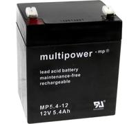 multipower MP5,4-12 PB-12-5,4-4,8 MP5.4-12 Batteria al piombo 12 V 5.4 Ah Piomb