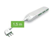 MULTIPR.SLIM 6 POSTI BIPASSO C/CAVO SP.16A+T