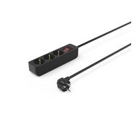 Hama Multipresa a 3 prese, con interruttore, 1,4 m nero