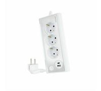 Nanocable 10.37.0013-w Power Strip 3 Outlets Trasparente One Size / EU plug