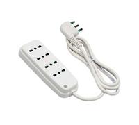 Multipresa 4 Posti Bipasso Linea Retail Bianca 47400 Fanton 2 Pezzi