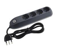 Multipresa 4 prese universali Bticino Poker 3.500 W grigio Grigio