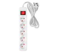 Multipresa 5 m, 3 x 1,5 mm², bianco, ON/OFF 90-181