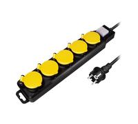 LOGILINK LPS255 - Presa multipla, 5 ingressi, 1,5 m, con interruttore, per esterni