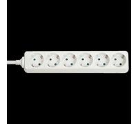 Lindy 73102 prolunghe e multiple 6 presa(e) AC Interno Bianco