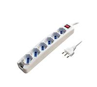 PROPART MULTIPRESA 6 POSTI BIPASSO/SCHUKO SPINA 16A + INTERR. (PEM3506-W)**PUOI PAGARE ANCHE ALLA CONSEGNA!!!**