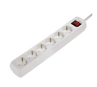 Multipresa, 6 prese, con interruttore, 3 m, cavo