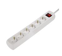 Multipresa, 6 prese, con interruttore, 3 m, cavo