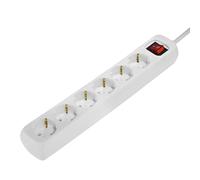 Multipresa 6 Tomas Schuko Hama 00030384 1,4 m Bianco [1,4 m]