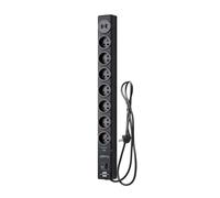 Multipresa 7 Vie Tipo E con 2 USB con Protezione da Sovratensione e Fulmine