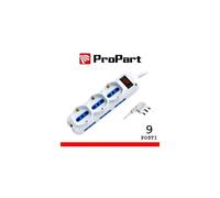 Multipresa 9pos bipasso + bipasso/schuko spina10A + inter.