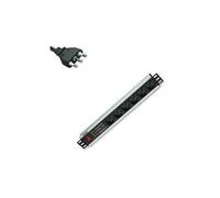 MULTIPRESA A 6 POSIZIONI DA RACK 19'' 1,5HE CON PROTEZIONE E INTERRUTTORE