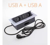 Multipresa a Scomparsa da Incasso con 2 Schuko + 2 USB (A + C) - Design Moderno