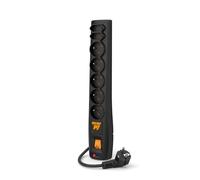 Multipresa Acar P7 7 prese con protezione, interruttore e LED Power