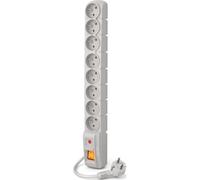 Multipresa Acar S8 8 prese con protezione da sovratensioni 5 m grigio