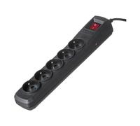 Multipresa Activejet ACP-5GN 5 prese tipo E protezione interruttore 3m nera