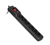 Multipresa Activejet COMBO 6GN 6 prese protezione interruttore 5m nero